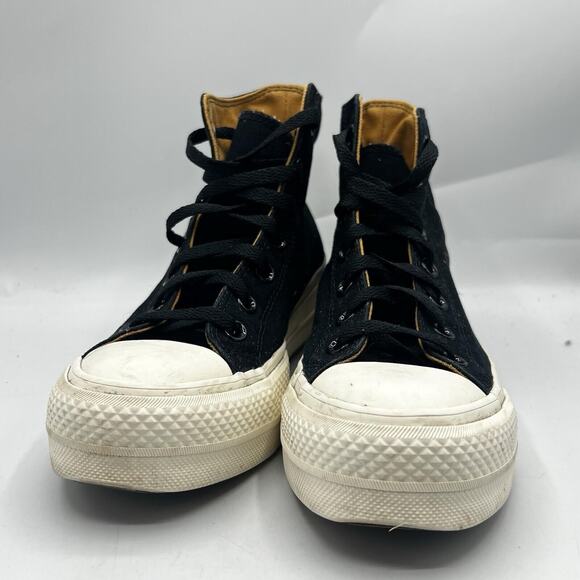 Converse Women Chuck Taylor by You Size 6.5 Platform Black/Brown Sneaker 171209C - Picture 2 of 11
